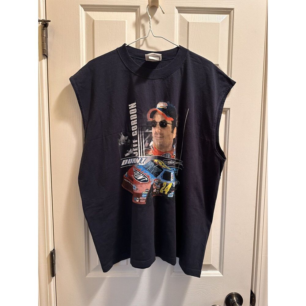 NASCAR Winners Circle Jeff Gordon muscle shirt tank top t-shirt adult XXL Blue